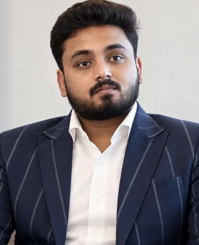Portrait of Raunak Sinha, Chief Executive Officer